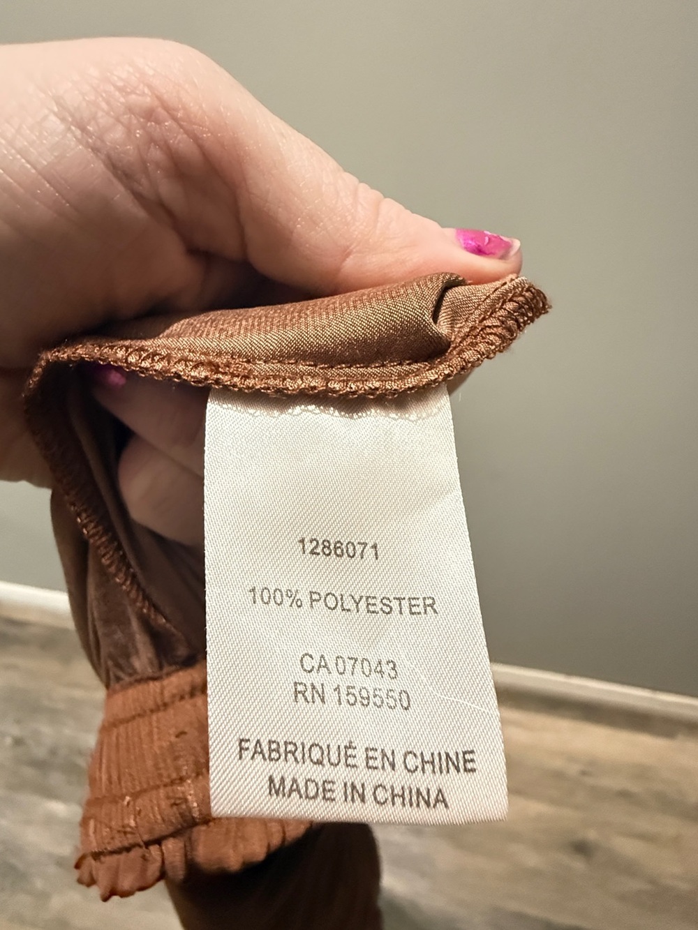 Rachel Zoe Wide-Leg Satin Drawstring Pants - Brown - Picture 5 of 5